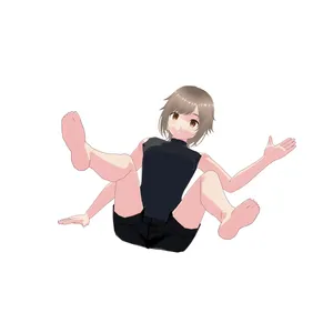 しりもち デッサン人形