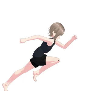 走る デッサン人形