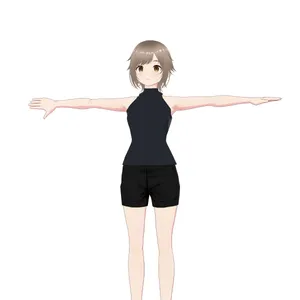 かさ デッサン人形