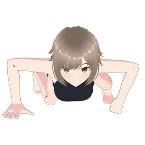 今にも飛びかかりそうな獣のポーズ 素描人偶