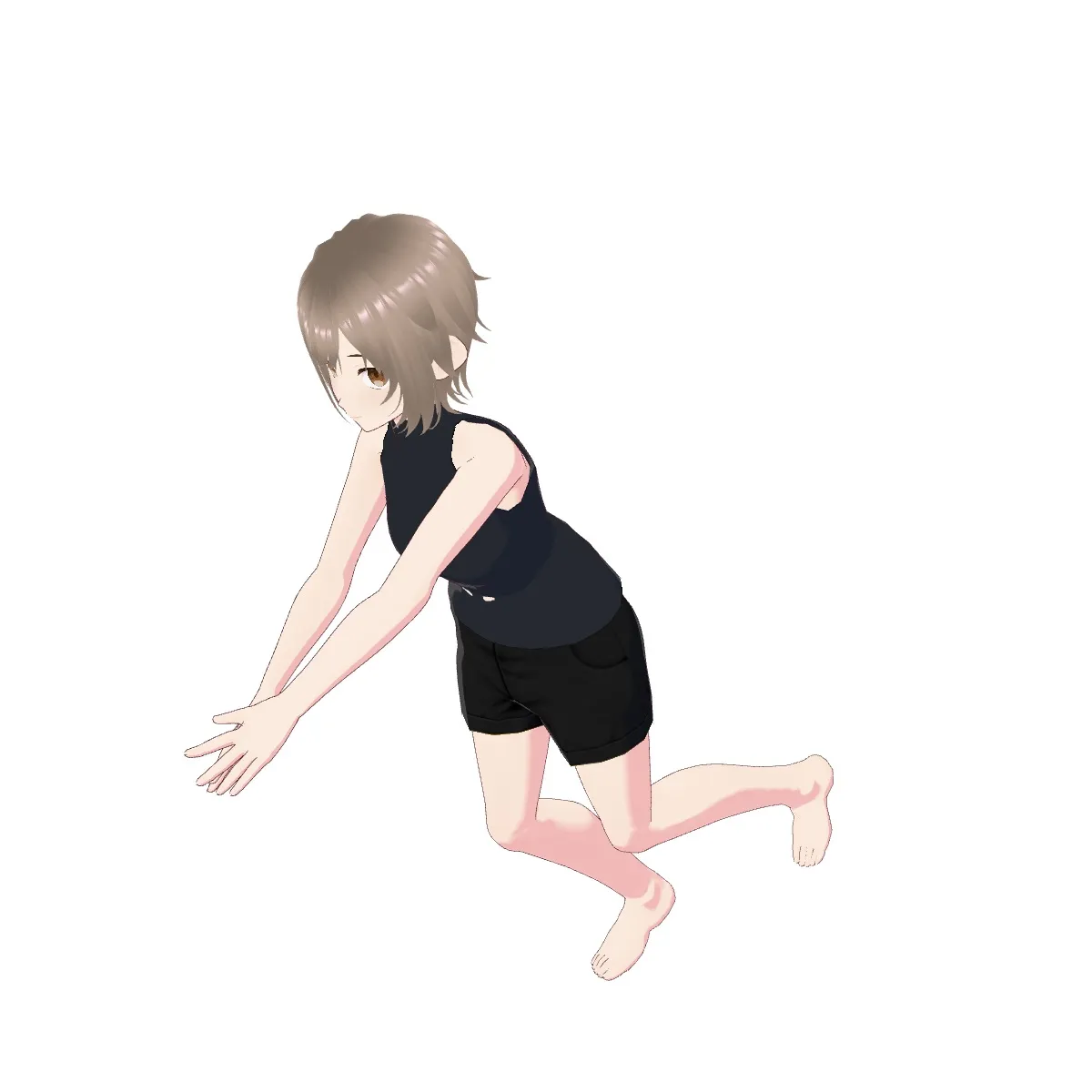 Manequim de desenho na pose "転ぶ"