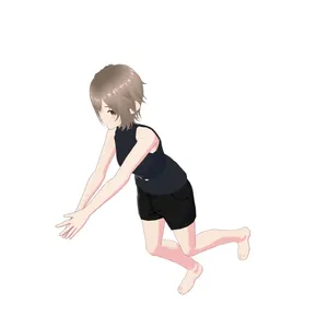 転ぶ 素描人偶
