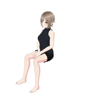 椅子に座る（男性ver.） 素描人偶
