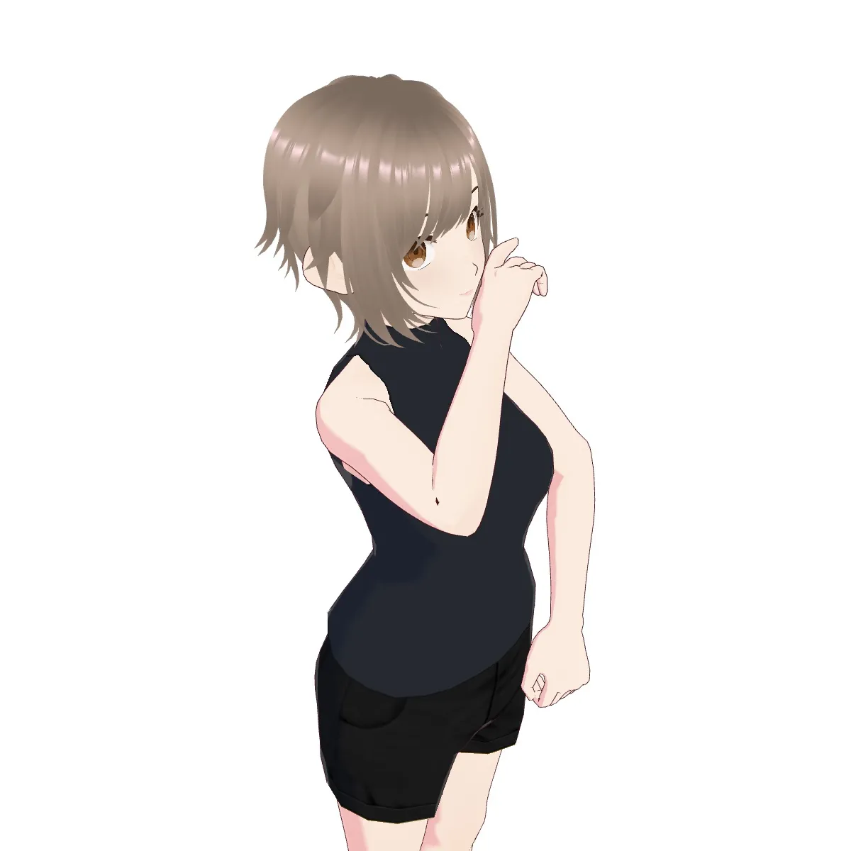 Manequim de desenho na pose "悪役系見下し"